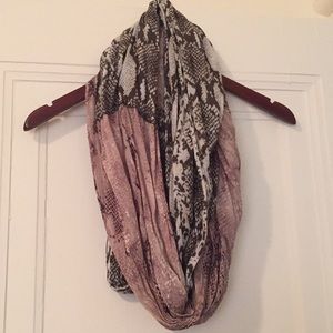 Express snakeskin infinity scarf
